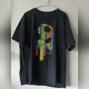 Champion - XL - Men's - Unisex - Melting Soccer Ball - Colours - Like New